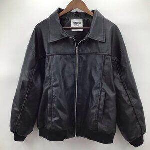 Princess Polly Black Goldsmith Faux LeatherBomber Jacket